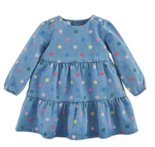 Load image into Gallery viewer, Mudpie Chambray Dot Dress
