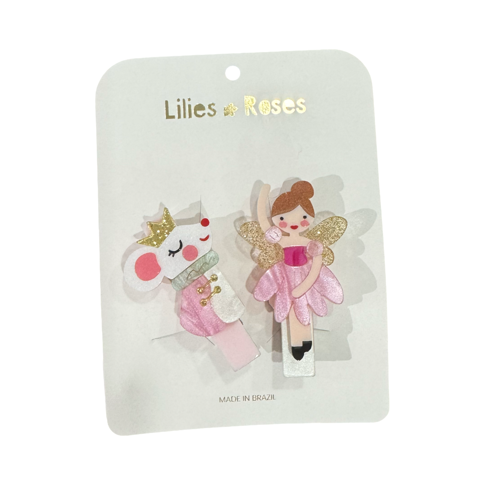 Mouse Ballerina Hair Clips