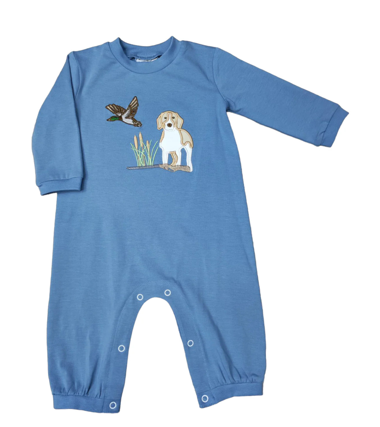 Three Sisters Duck Hunting Appliqué Romper