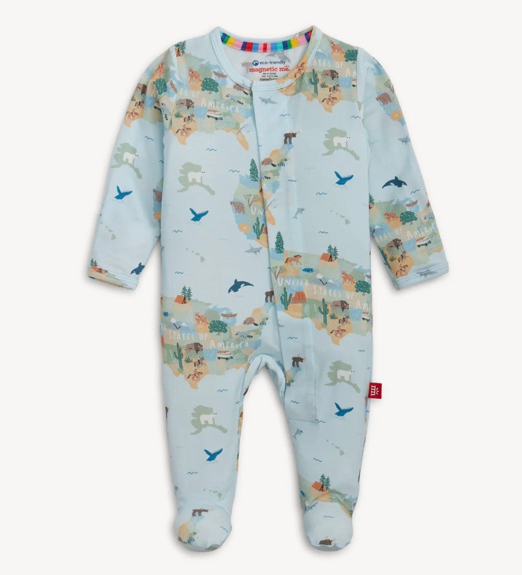 America The Beautiful Magnetic Me Footie