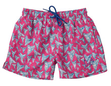 Load image into Gallery viewer, Prodoh Cheeky Pink Shark Tooth Print Swimtrunks
