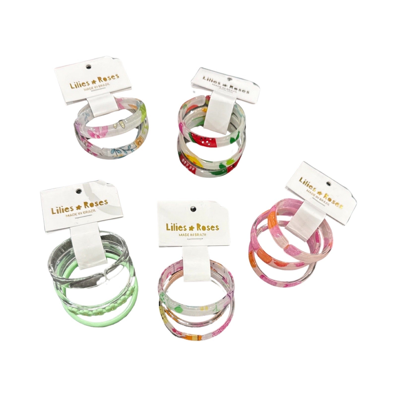 Lilies & Roses  Bangle Set (3 Pieces)