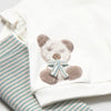 Baby Girl Bear w/Scarf Appliqué Jogger Set