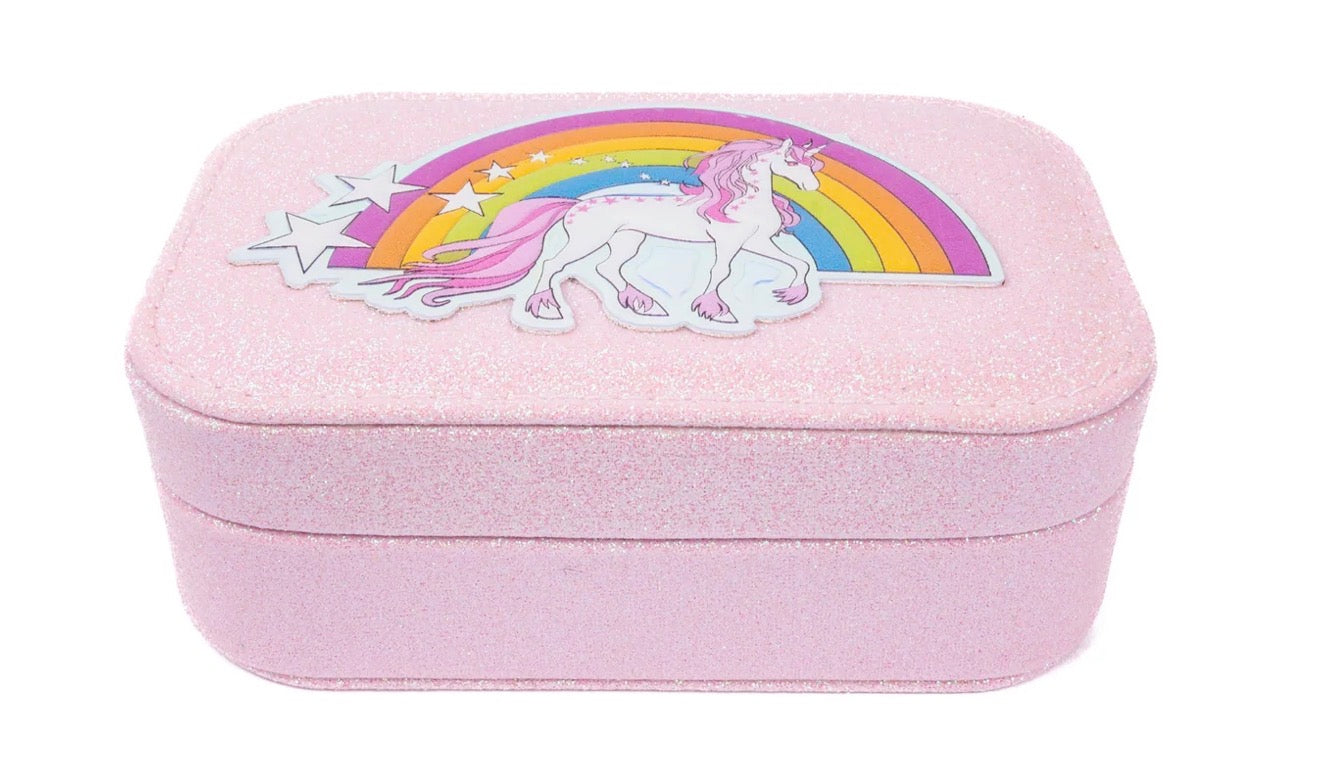 Pretty Precious Unicorn Jewelry Box-Pink