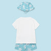 Mayoral Baby Boy Turtle Swim Set with Hat