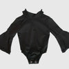 Clover Bell Sleeve Leotard-Black