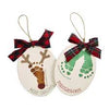 Mud Pie Reindeer Footprint Ornament