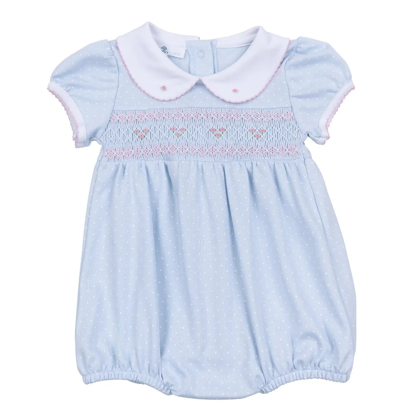 Piper's Classics Light Blue Girl Smocked Collared S S
Bubble