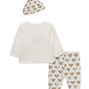 Cute Puppy Footed Pant Set