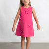 Girl's Floral Embossed Sleeveless Dress