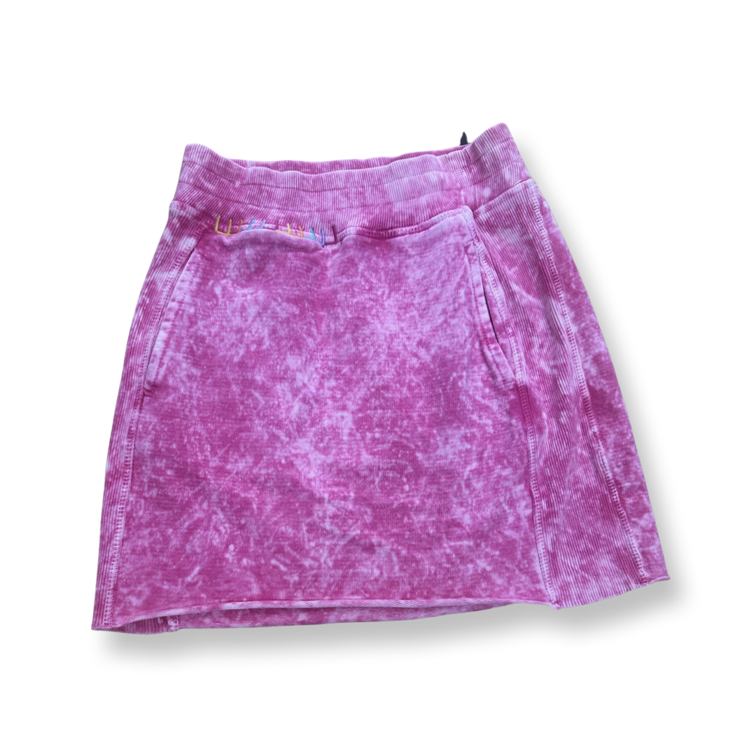 Paperflower Magenta Washed Pocket Skirt