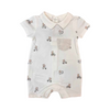 Baby Boys Scooter Bear Print w/ Pocket Jumpsuit