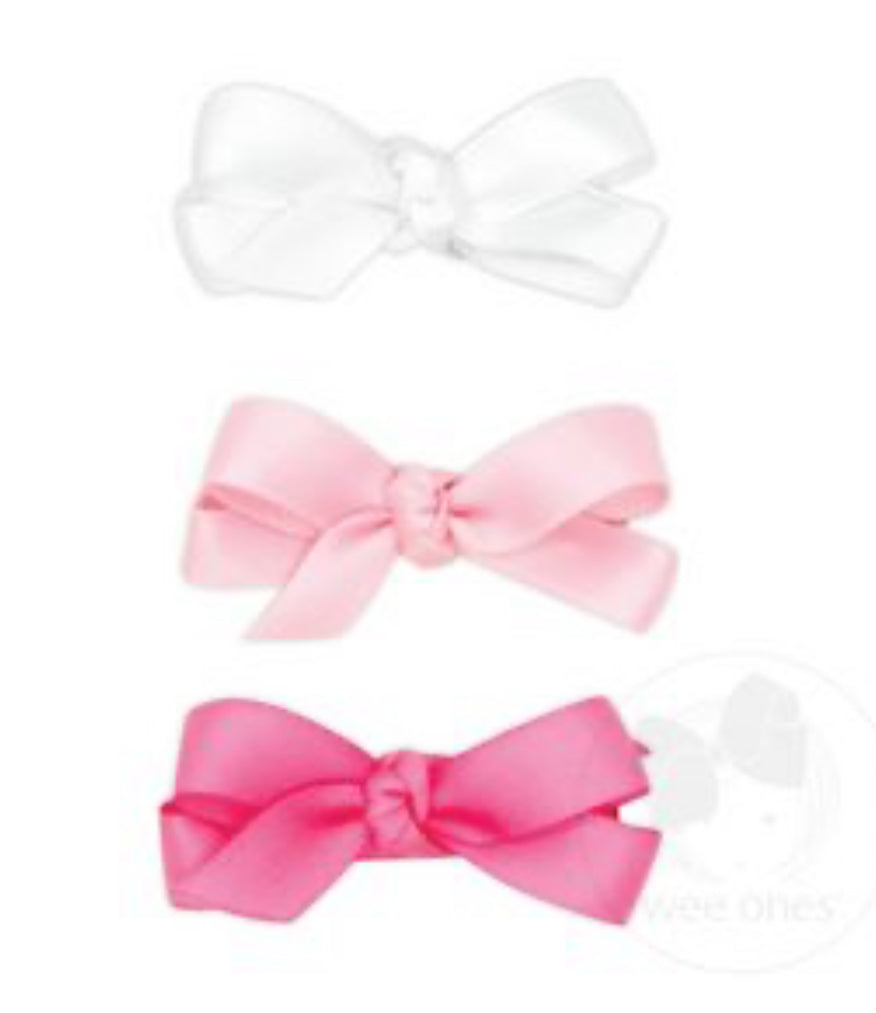 Wee Ones 3 pk Baby Satin Bows