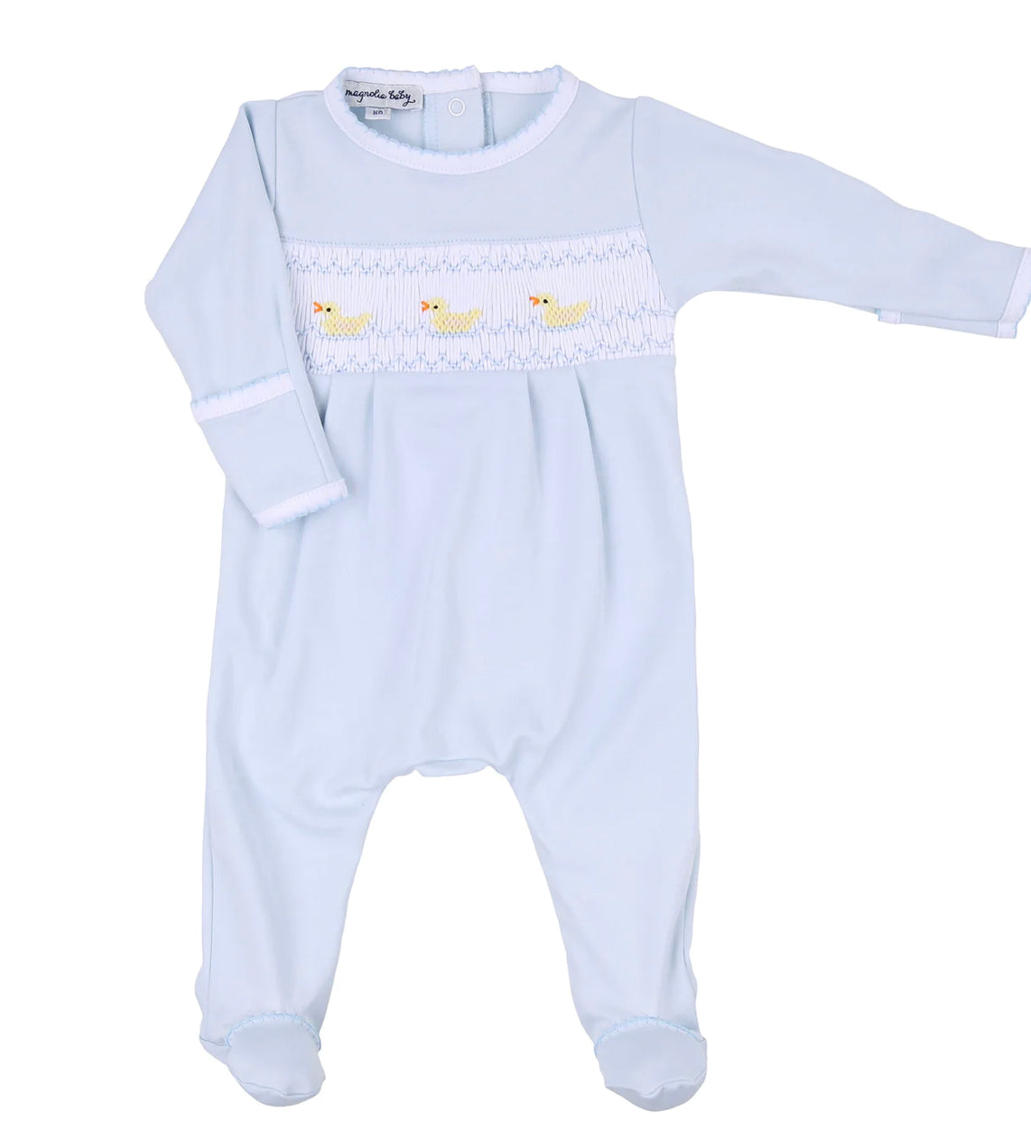 JUST DUCKY CLASSICS SMOCKED
BOY FOOTIE - BLUE