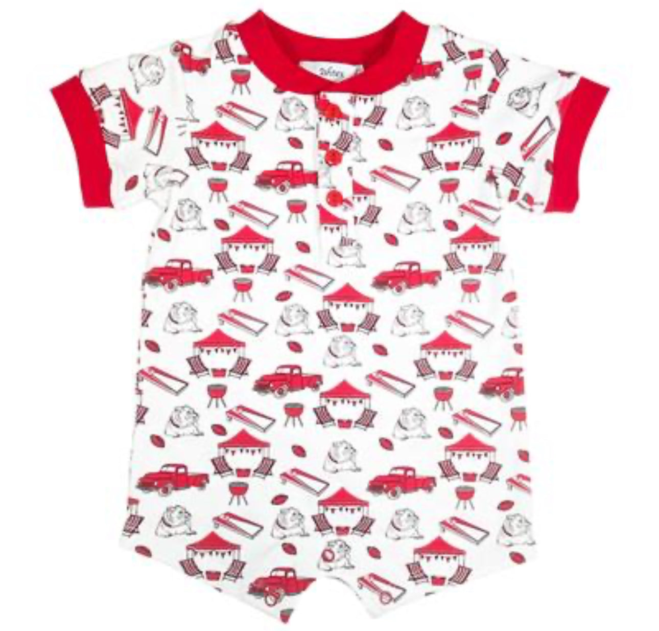 Bulldog Romper Baby Boy