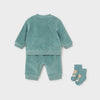 Mayoral Baby Cord Effect Track Suit w/socks