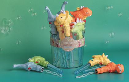 Light-Up Dino Blaster Bubble Wand