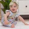 Baby Girl's Urban Garden Bamboo Zipper Romper