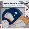 Atlanta Braves Wooden Baby Push/Pull Toy