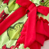 Grinch Inspired Baby Girl Bubble w/ Bows