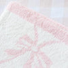 Chenille Bow Blanket-Pink