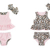 Mudpie Baby Girl Leopard Reversible
Swimsuit