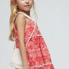 Mayoral Mini Girls Printed
Sundress w/Crochet Crossboy
Purse - Grenadine