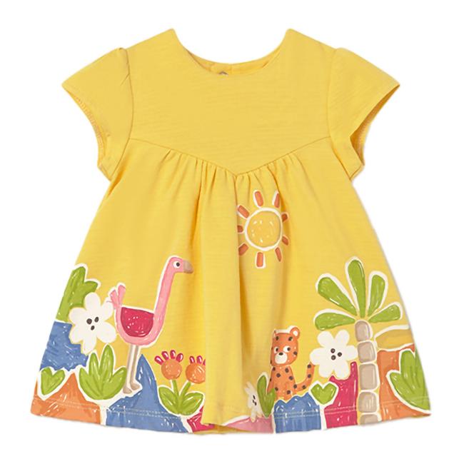 Baby Girl Yellow Safari Dress