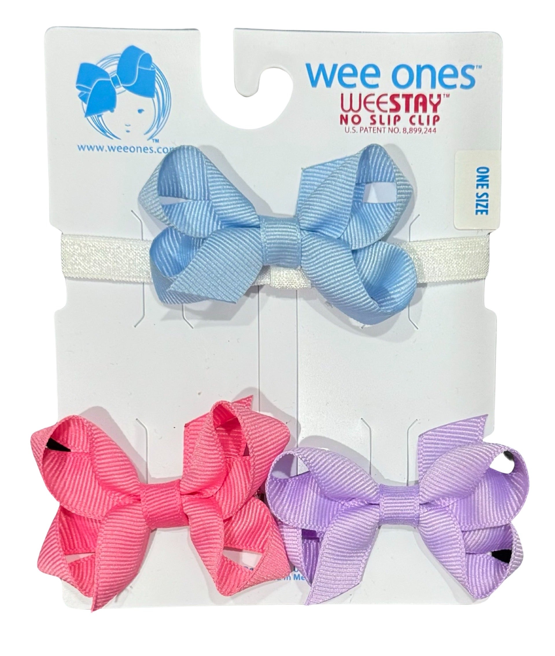 Wee Ones 3 Pack Tiny Bows with Headband