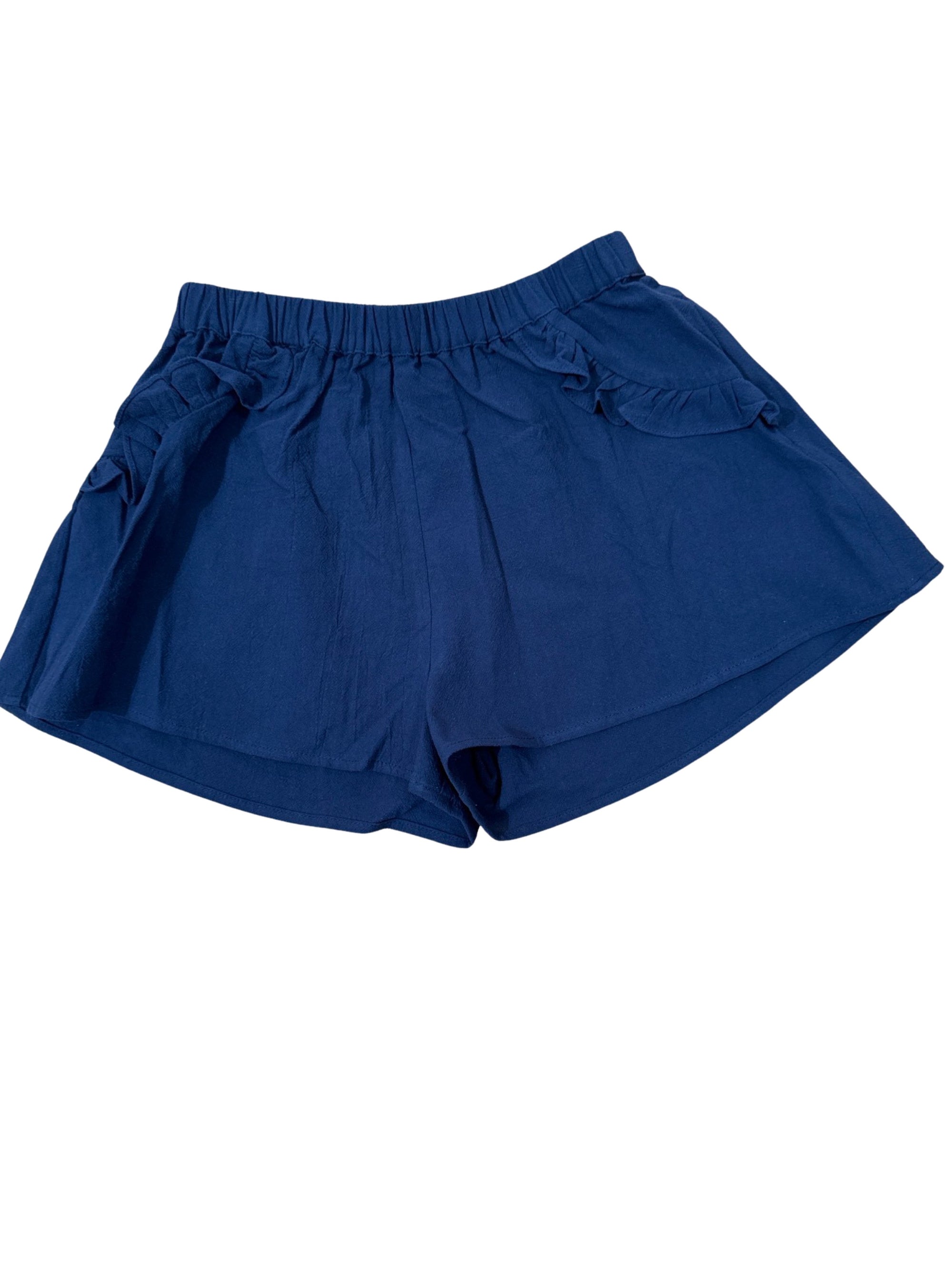 Molly Bracken Girl Woven Shorts Navy Blue