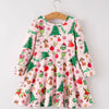 Grinch Inspired Print Twirl Dress