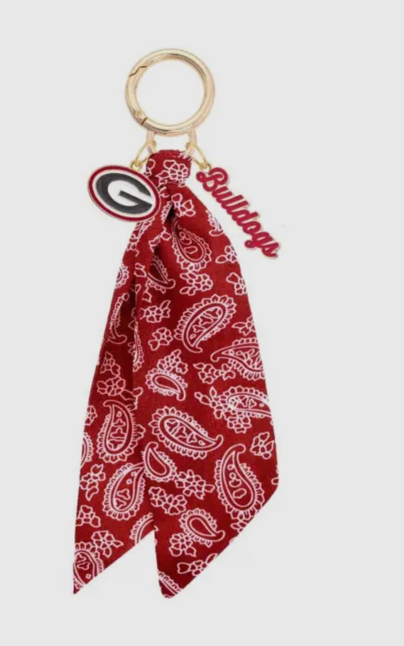 Georgia Bulldogs Logo Bandanna Bag Charm