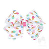 Wee Ones Sweet Treat Print Grosgrain Bow-Medium