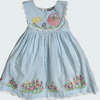 Cotton Kids Convertible Easter/Flower Embroidered Dress