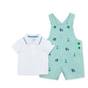 Little Me Golf Woven Infant Shortall Set