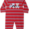 Moo Tractor Appliqué Boys Romper