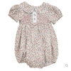 Samantha Floral Smocked Girls Bubble