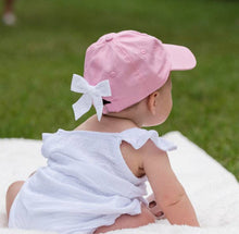 Load image into Gallery viewer, Baby Baseball Hat- Pink with Bow
