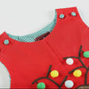 Lil Cactus Red Pom Pom Reindeer Overalls