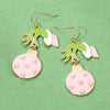 Grinch Green Hand holding ornament Dangle Earrings