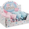 Soft spots plush bears with Rattles