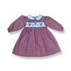 Petit Ami Smocked Girls Christmas Dress