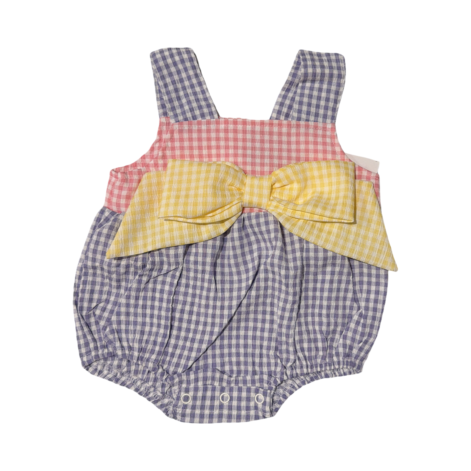 Pastel Colorblock Bow Bubble