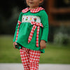 Smocked Grinch Inspired Girls Pant Set