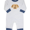 Puppy Appliqué Boys Romper