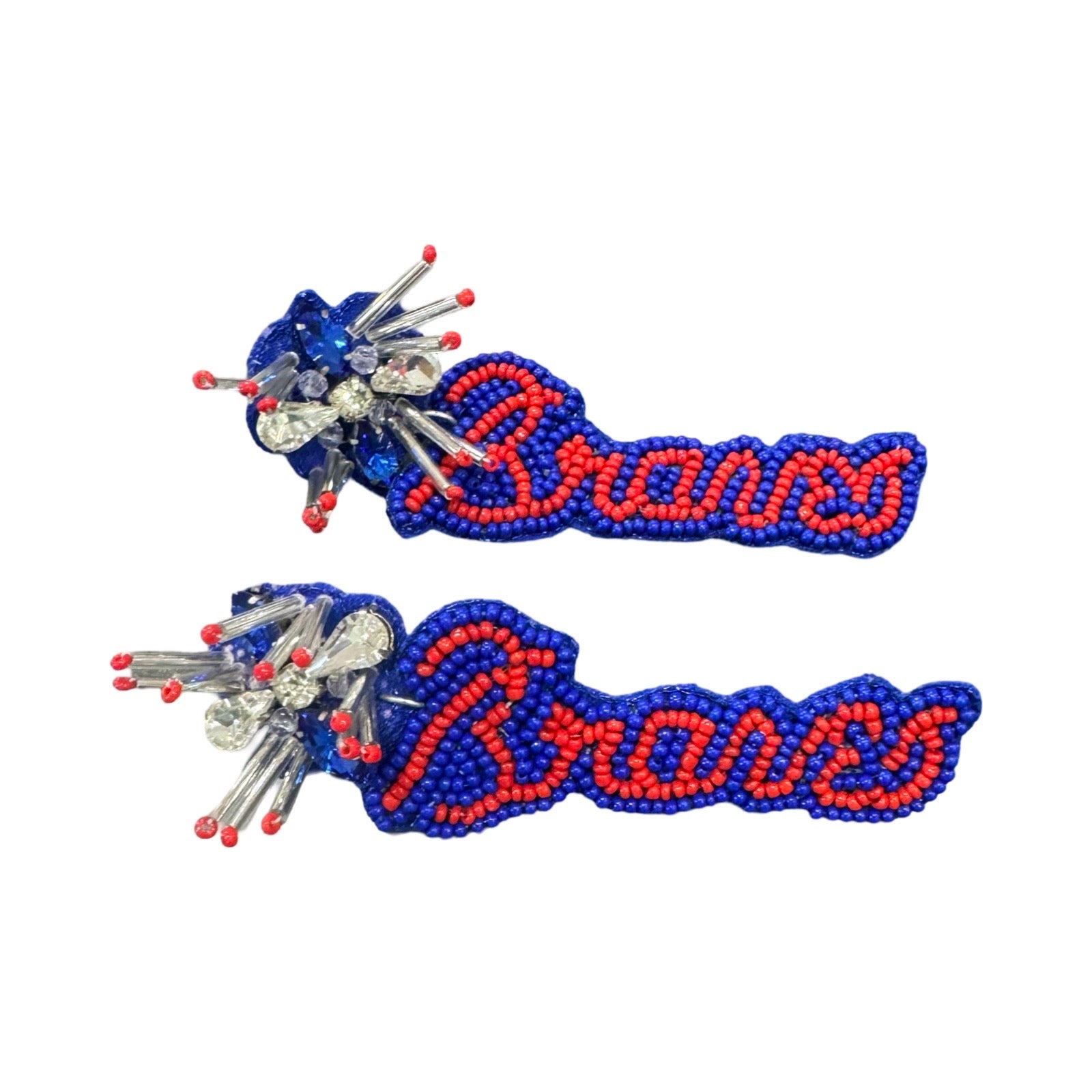 Beaded Braves Earrings