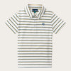 Boys' Short Sleeve Cotton Polo in Ochre
Stripe