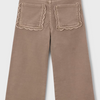Girls Wide Leg Pants with Ruffle Pockets
