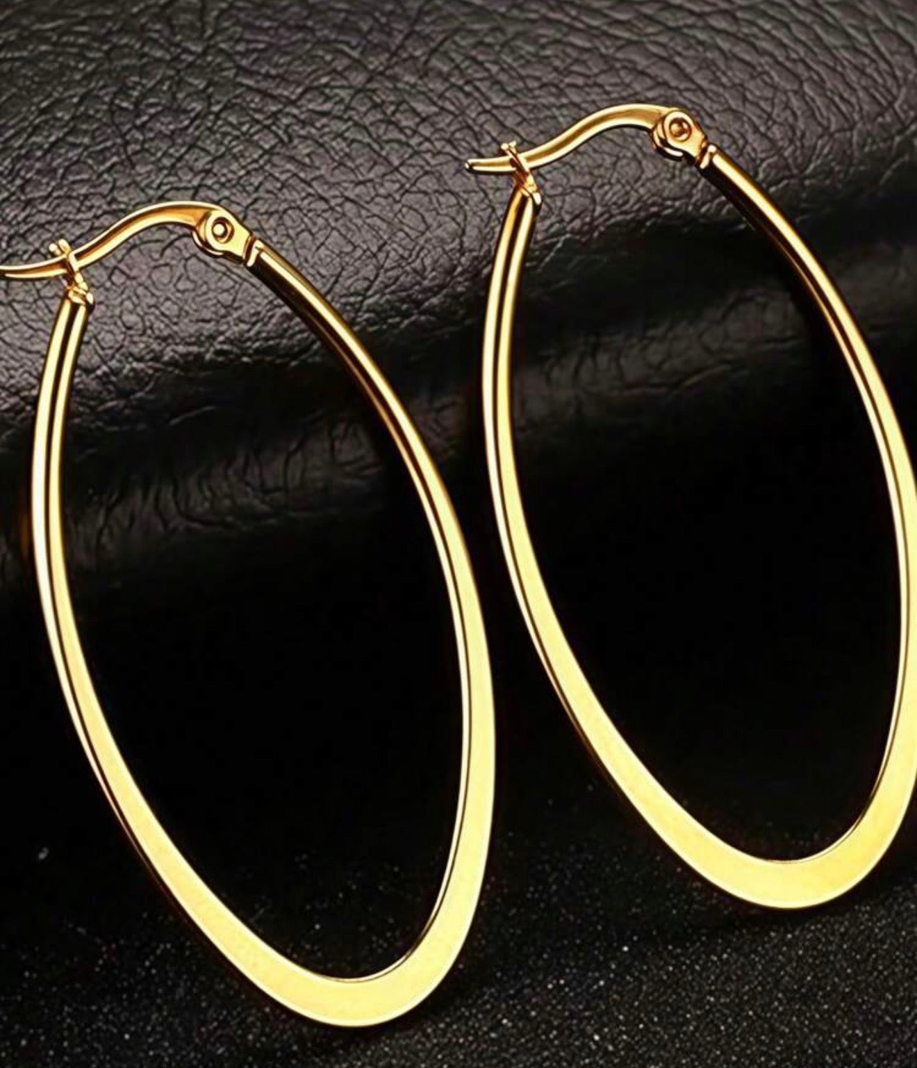 Oval hoop Earrings