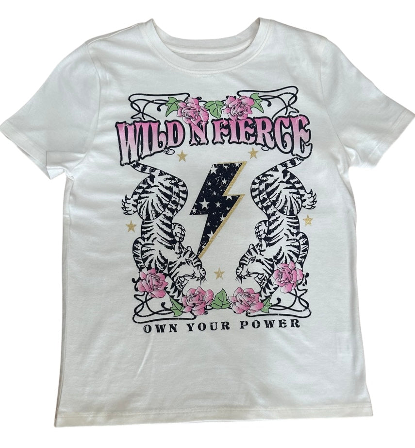 Paperflower Wild and Fierce Tween Graphic Tee